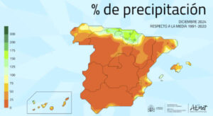 El pasado diciembre fue el segundo más seco del siglo