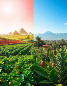 Egipto e Indonesia escalan en el ranking de  producción hortofrutícola de 2023