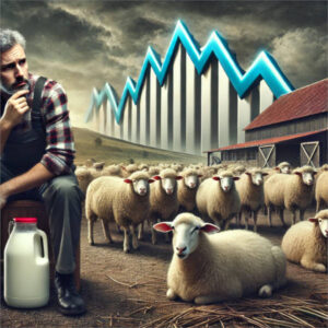 El precio en origen de la leche de oveja baja más del 12% en un año