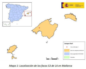 Lengua azul en Mallorca