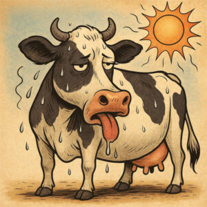 ¿Tienen mis vacas estrés térmico? Mire la composición de la leche