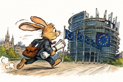 El conejo llega a Bruselas con un estudio bajo el brazo